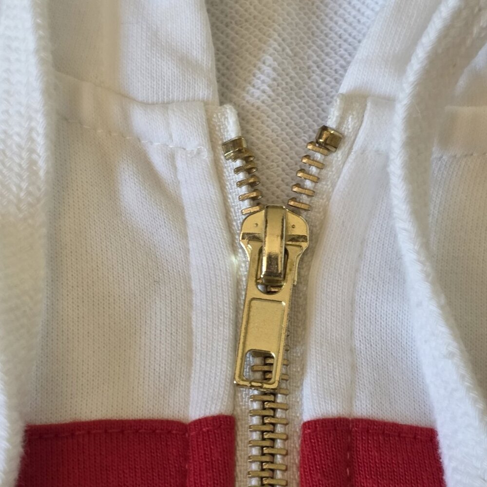 Coco + Carmen Hooded Sweatshirt With Six Stripes Unisex Size S/M - Picture 6 of 10